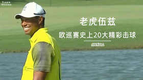 老虎伍兹｜欧巡赛史上20大精彩击球（截至2019）精彩不要错过！