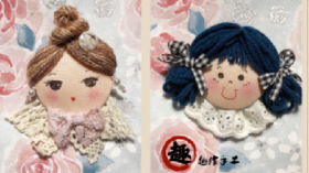 B8-1娃娃表情包胸针