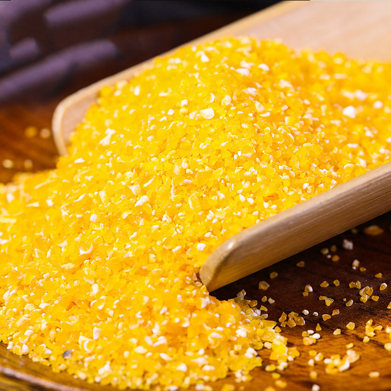 山西甜玉米糁玉米粥粗粮色泽金黄味香浓郁布袋包装更环保