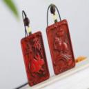 蜜蜡轮回紫檀生肖牌项链 商品图0