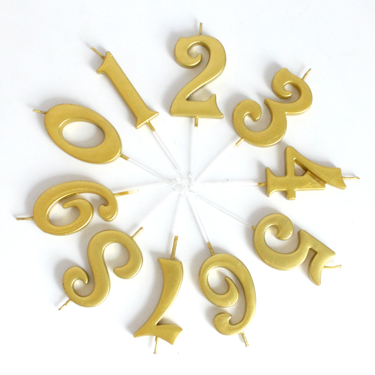 金色数字蜡烛