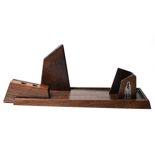 天一书局出品 乐山黑紫檀文房摆件 中式收纳桌面套装礼盒 商品图3