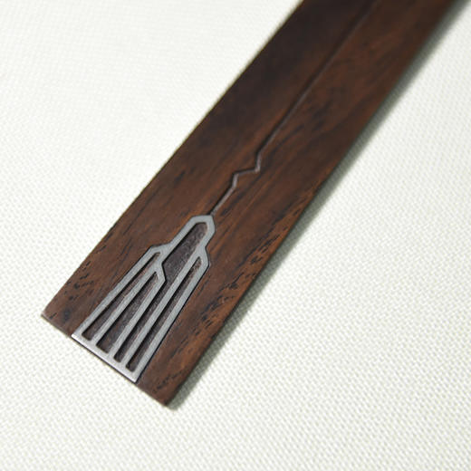 天一书局出品 黑紫檀木乐山书签 古典中国风创意礼物 商品图1