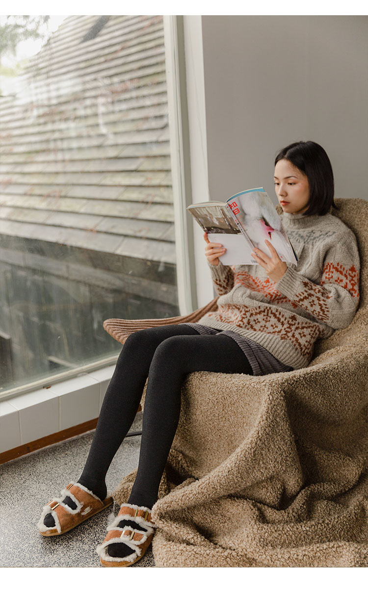 靴下物秋冬季3000d连裤袜女保暖加绒加厚打底袜日系女生显瘦袜子