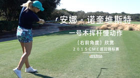 安娜-诺奎维斯特｜一号木挥杆慢动作（右前角度）欣赏／２０１５ＣＭＥ巡回锦标赛