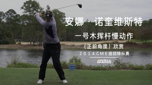 安娜-诺奎维斯特｜一号木挥杆慢动作（正前角度）欣赏／２０１４ＣＭＥ巡回锦标赛 商品图0