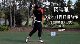 阿瑞雅｜３号木杆挥杆慢动作（正前角度）欣赏／２０１７