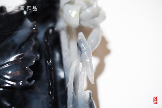 和田玉（青花）独籽摆件--残荷冷秋 （邱启敬）1740g 商品图3