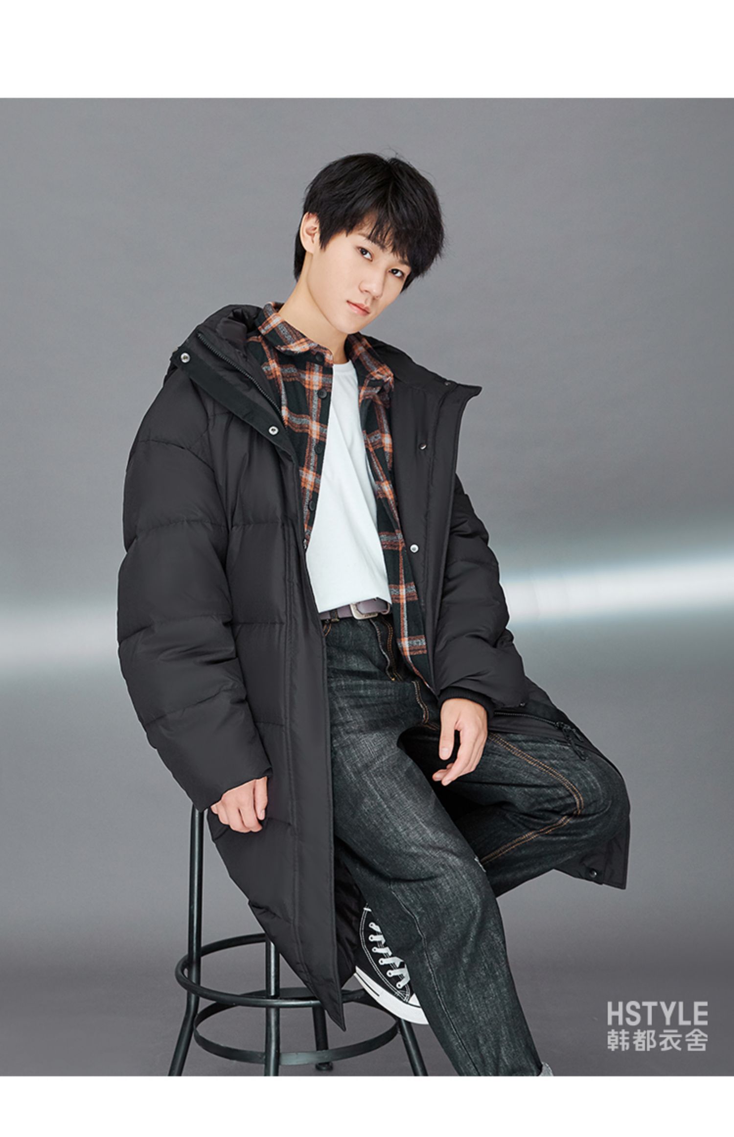 【时代少年团联名】韩都衣舍2020新款冬装外套中长款羽绒服女魭