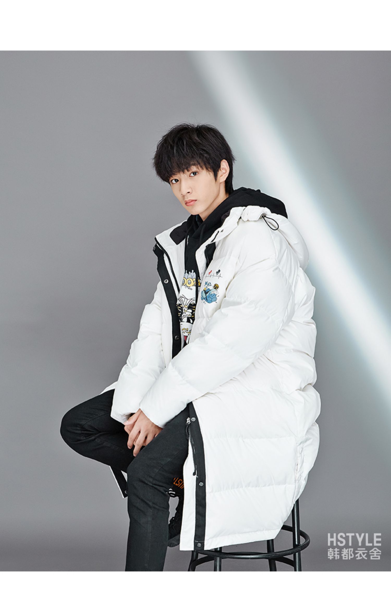 【时代少年团联名】韩都衣舍2020新款冬装外套中长款羽绒服女魭