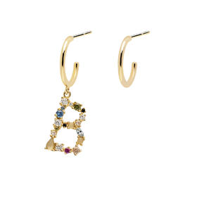 北京仓｜PD Paola-Letter-字母 B 耳环（不对称）  [西班牙设计师]