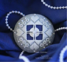 B6-3白线绣（Hardanger)