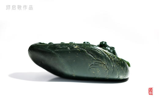 和田玉（碧玉）摆件--罗汉 （邱启敬） 商品图1