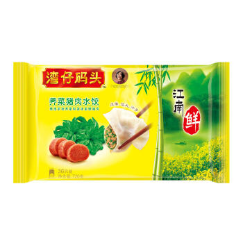 湾仔码头韭菜猪肉水饺720g（仅供济南市区） 商品图0