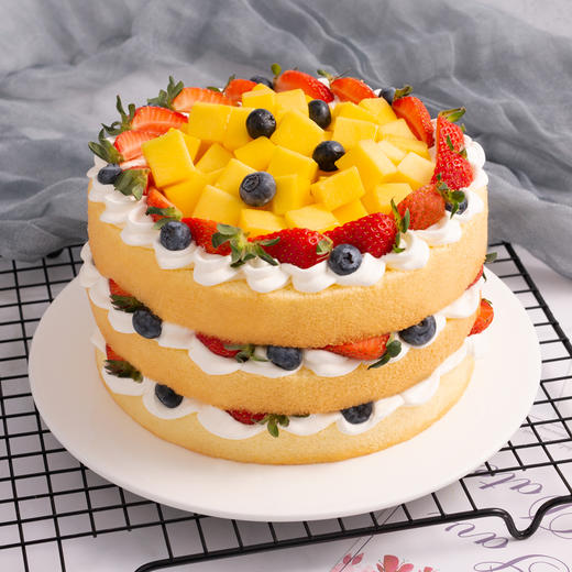 迷人时光-芒果草莓大满足-1.5磅【下午茶蛋糕】 商品图2