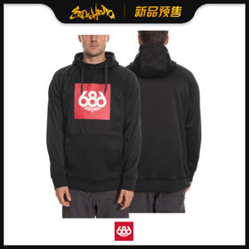 686 1920 Knockout Bonded Fleece Pullover Hoody BLACK L