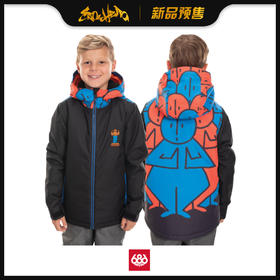 686 1920  boys Forest Insulated Jacket Black Colorblock S