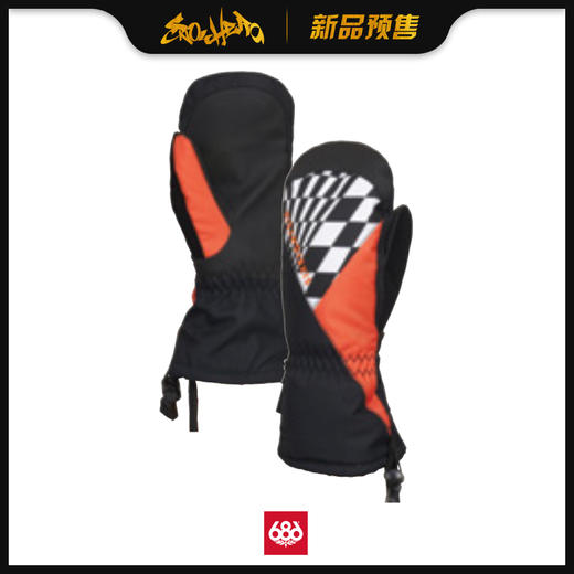 686 1920 YOUTH Heat Insulated Mitt Solar Orange Colorblock M 商品图0