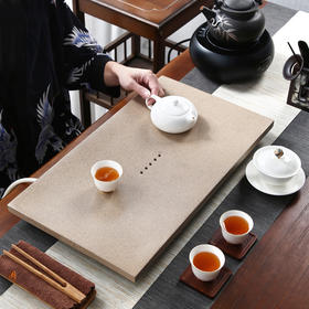 茶盘 │ 一叶扁舟茶盘 德化粗陶  坚实耐用 排水便捷