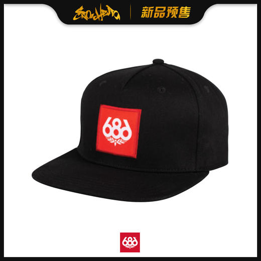 686 1920 Knockout Snapback Hat Black 商品图0