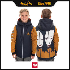 686 1920  boys Forest Insulated Jacket Navy Colorblock M