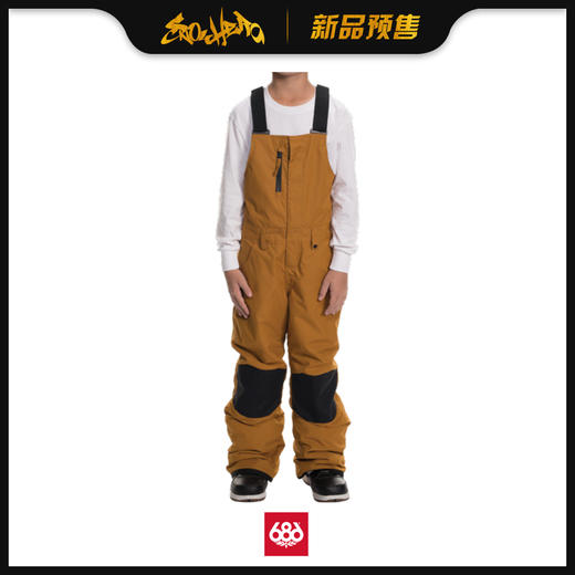 686 1920 YOUTH Sierra Insulated Bib Golden Brown XS 商品图0