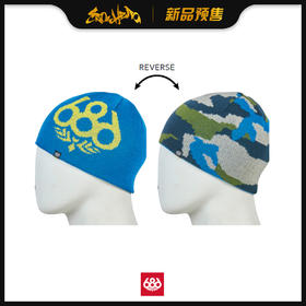 686 1920 BOYS Icon Reversible Beanie Strata Blue