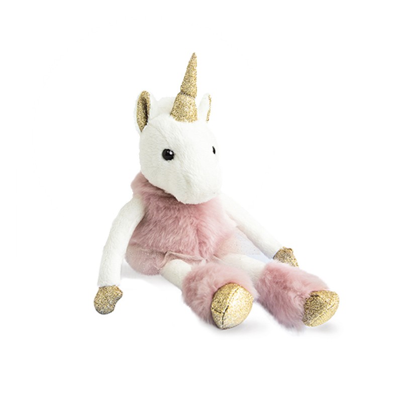 DOUDOU ET COMPAGNIE/豆豆 粉色独角兽 25CM 在法国,巴黎豆豆毛绒是新生儿父母必备物品清单之一,100%的国外宝贝都有自 己的安抚毛绒,给予爱的呵护。
