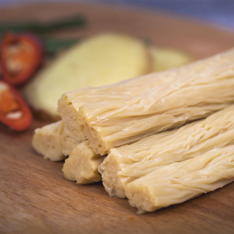 生食鲜腐竹 非转基因大豆即食豆腐皮 冷冻保鲜160g*2袋