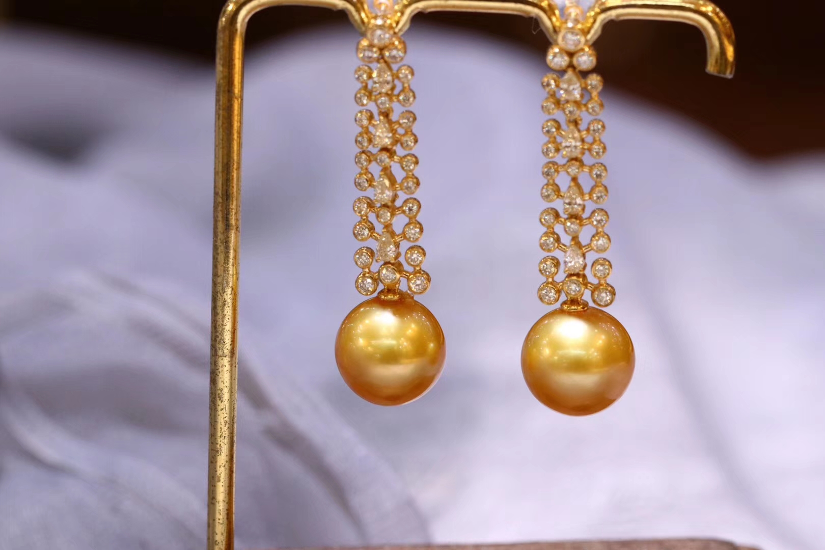 南洋金珠 耳饰【可定制,不可复制!】