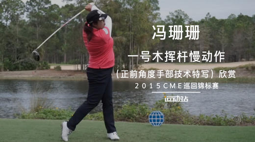 冯珊珊｜一号木挥杆慢动作正前角度（手部技术特写）欣赏／２０１５ＣＭＥ巡回锦标赛 商品图0