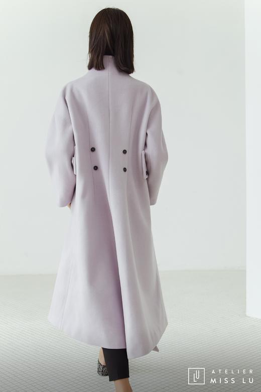 AtelierMissLu / Viola-立领羊毛香芋紫大衣 商品图10