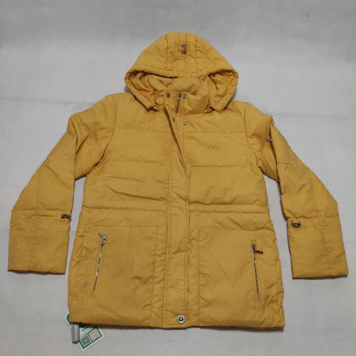 连帽拉链纽扣 长袖保温羽绒服 二手 160/84A 商品图0