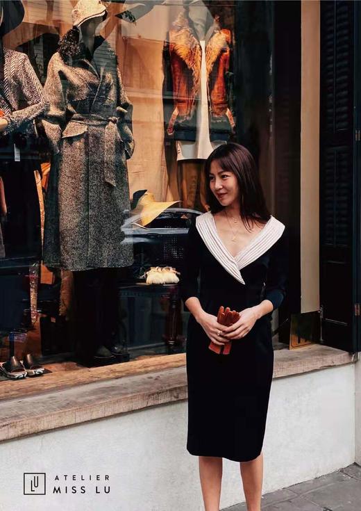 AtelierMissLu / Daisy-开领黑色复古连衣裙 商品图1