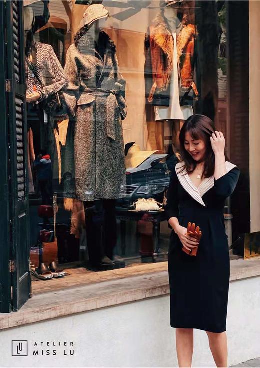 AtelierMissLu / Daisy-开领黑色复古连衣裙 商品图9