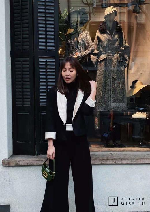 AtelierMissLu / Bellezza-俏皮可拆卸翻领短款羊毛外套 商品图3