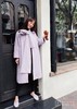 AtelierMissLu / Lavanda-系带蝴蝶结香芋紫大衣 商品缩略图1