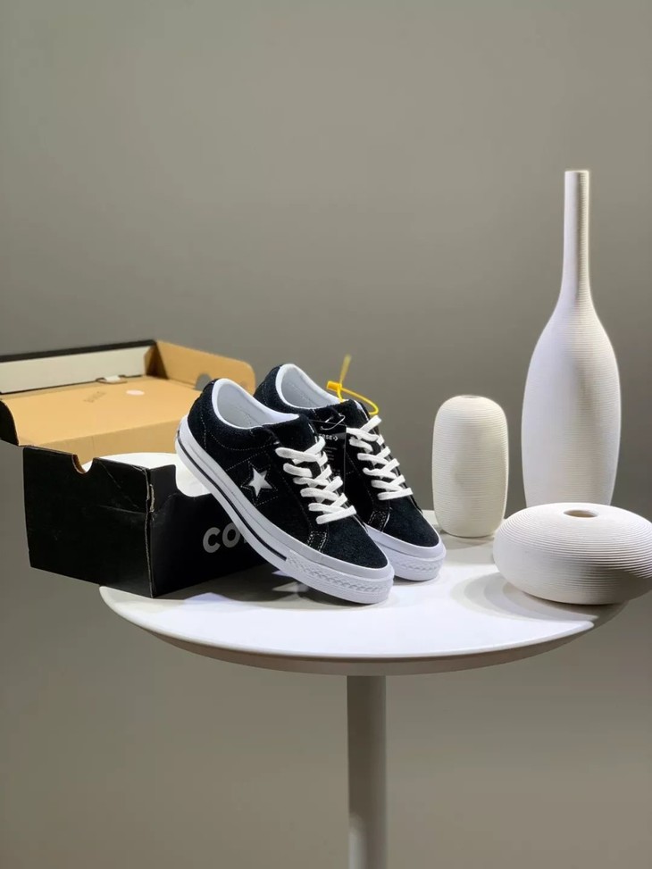 匡威木村 converse 匡威19秋冬 one star 星标复古翻毛低帮板鞋 休闲