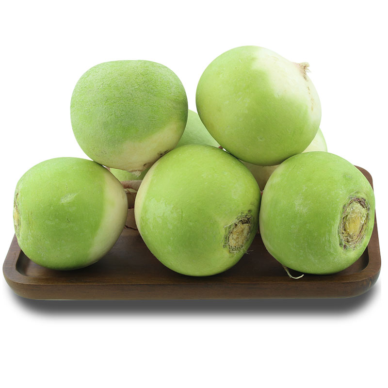 心里美萝卜山东潍坊绿缨娃娃心里美萝卜新鲜萝卜绿皮水果青萝卜9斤