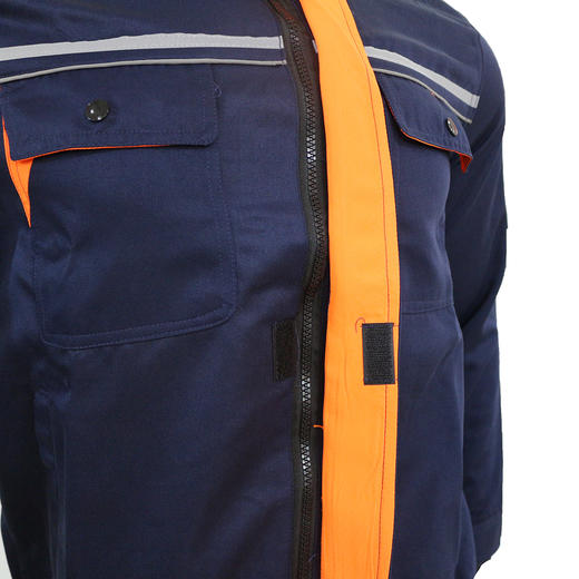 【喆安达 HS805款】防静电涤棉斜纹工作服套装-藏蓝 春秋装 商品图10