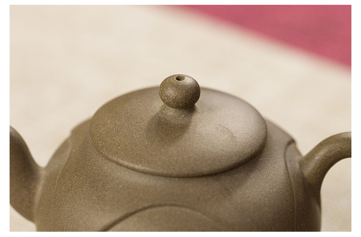 【青山精选】宜兴正宗紫砂段泥四足鼎立仿生器手作小品紫砂壶 (90cc