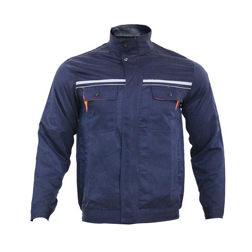 【喆安达 HS805款】防静电涤棉斜纹工作服套装-藏蓝 春秋装 商品图2