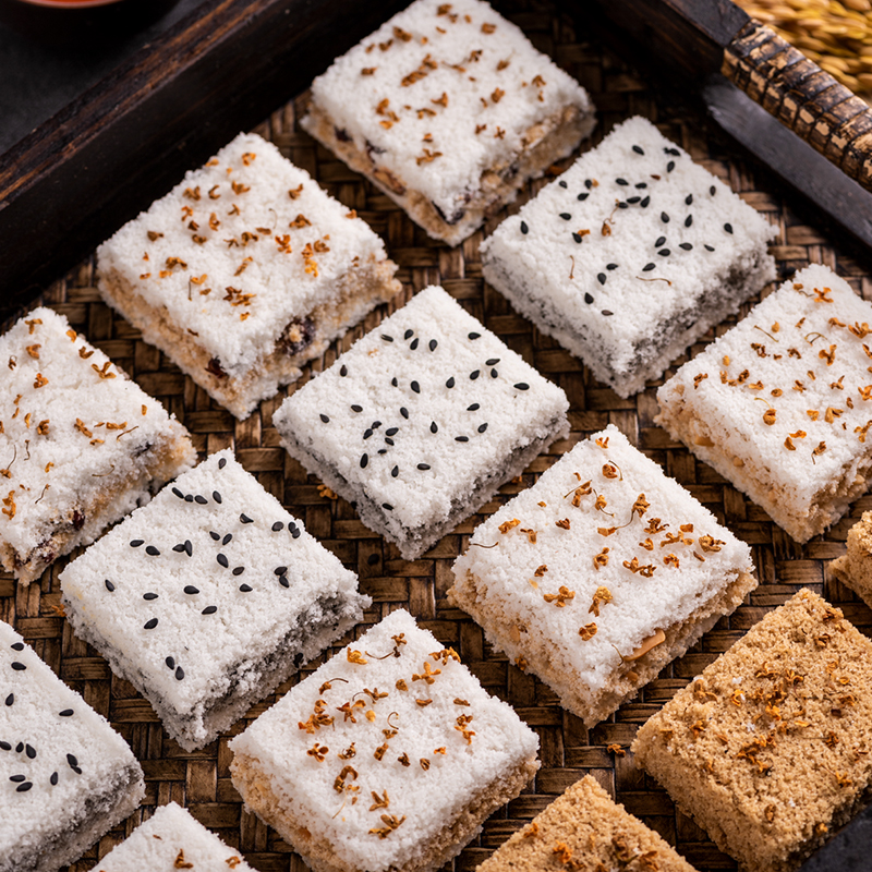 闽丽优选江南柔心酥润温州特产桂花糕手工传统糕点桂花夹心糯米糕250