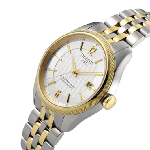 tissot 天梭宝环系列天文台认证款钢带80机芯机械男表t108.408.22.