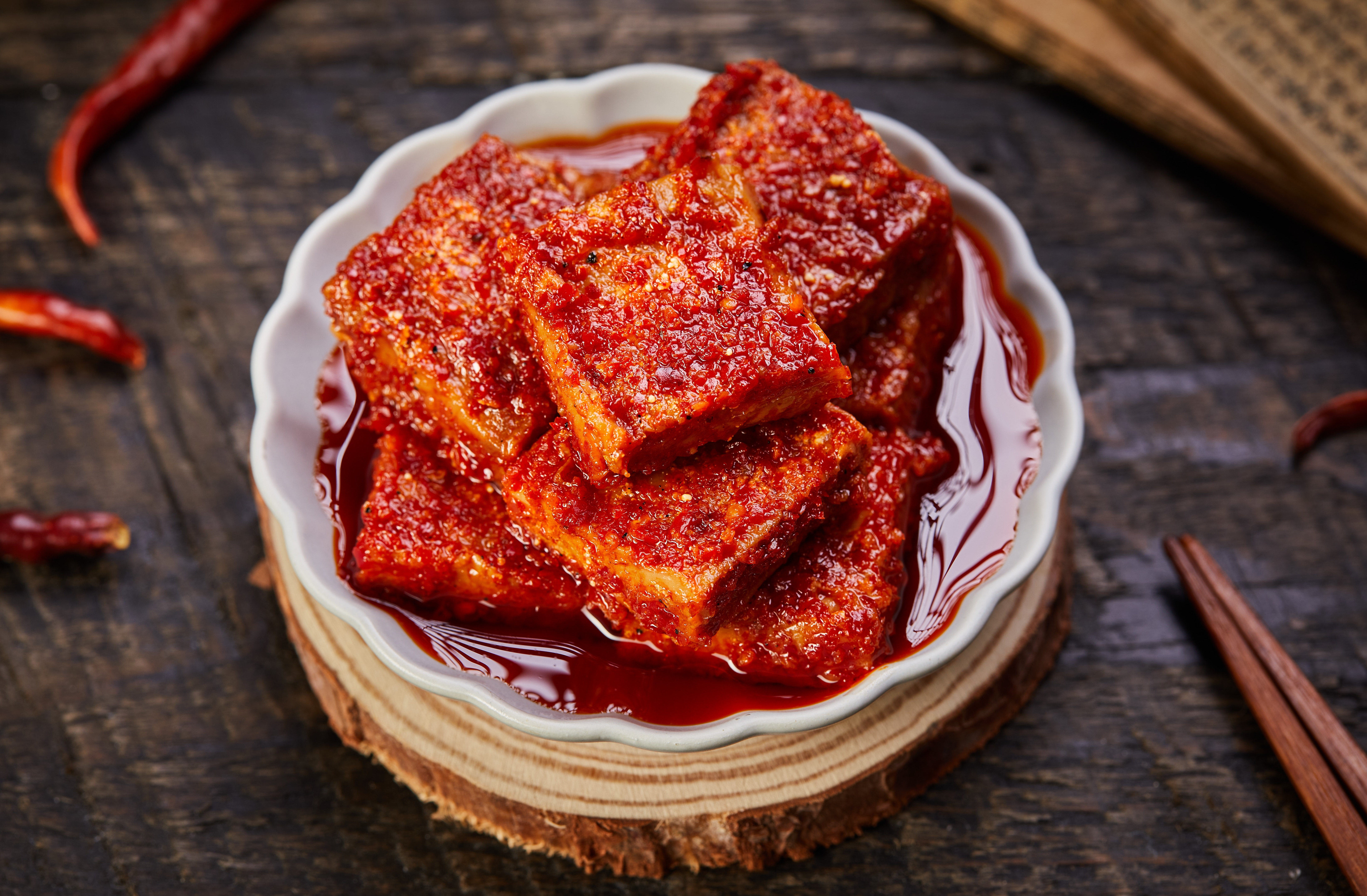 6瓶香辣量贩装鸡枞油卤腐