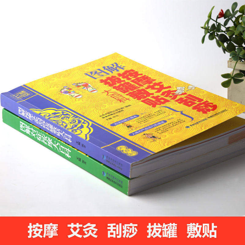 圖解對症按摩大百科 艾灸刮痧拔罐敷貼 人體經絡穴位書美容美體中醫