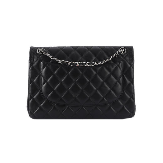chanel 香奈儿 classic flap 黑色羊皮菱格链条包