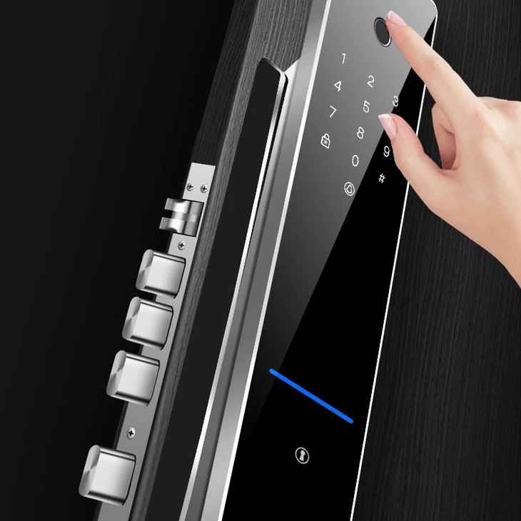 罗曼斯全自动智能锁指纹锁家用防盗门感应密码电子门锁a8新款