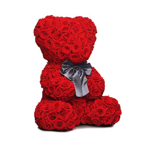 roseonly高端定制永生玫瑰小熊公仔定制款送女友爱人礼物