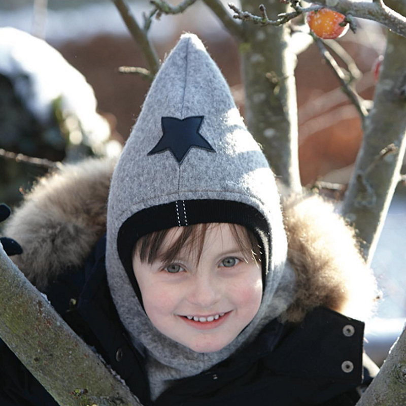 丹麦huttelihut象耳款精灵款婴幼儿羊毛帽子